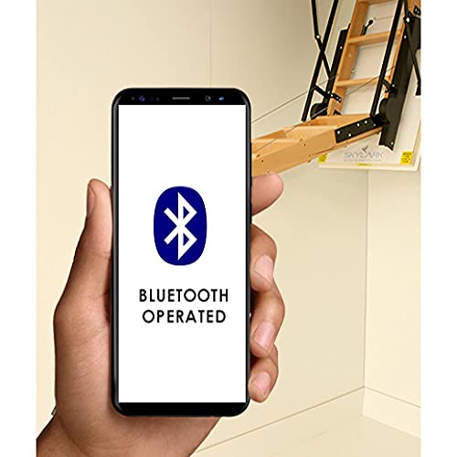 Skylark Electric Attic Ladder / Stairs - 25-1/2" X 54" - Height Range 7' 10" To 9' 6" - 500 Lbs Capacity - Bluetooth Connectivity / Battery Backup #TOP4