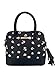 Steve Madden Madden Girl Black & White Black Floral Detachable Tassel Fashion Detail Dome Crossbody