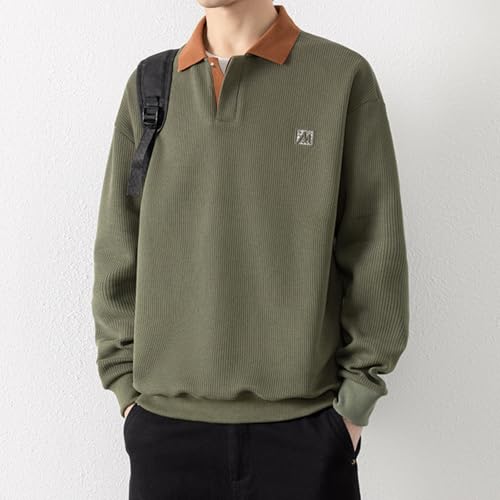 Pull homme hiver thermique à capuche et coupe oversize unie