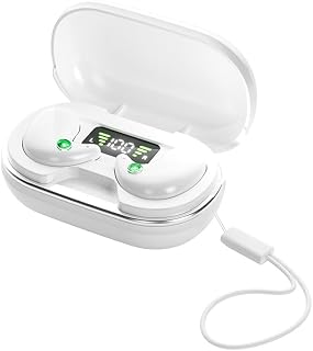 Mudtun Earbuds for Sleeping on Side，Invisible Earbuds Ultra-Thin Mini in-Ear Sleep Earphones Button Control Comfortable Noise Blocking Earbuds