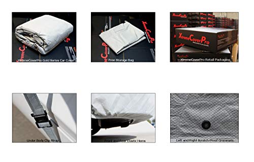 2001 ~ 2013 320I 328I 330I 335I M3 All Weather Car Cover - Waterproof Indoor, Outdoor Automotive Accessories - Dust, Uv Ray, Mist Vehicle Protection - Full Semi - With Elastic Hem And Bonus Bag #TOP4
