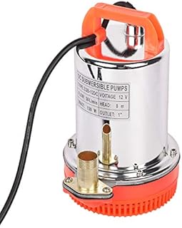 SHYLIYU Submersible Water Pump 12V DC 130W Solar Powered Pumps Suitable for Pumping Clean/Dirty Water, Swimming Pools, Flooded Cellars