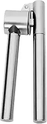Mimo Style, Espremedo de Alho Multiuso Para Cozinha, Inox, 15,5cm - Prata