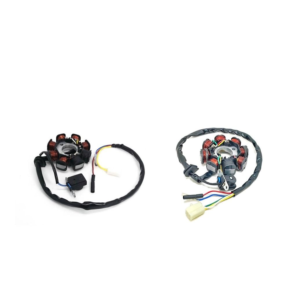 Stator magnéto 8 bobines GY6 50cc contre baisse tension éclairage