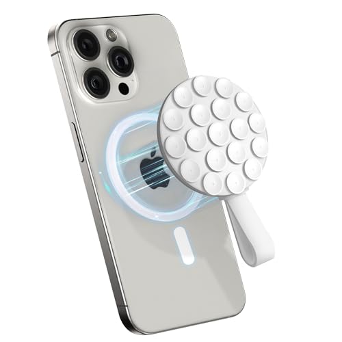 Supporto Magnetico A Ventosa Per Telefono Magsafe – Per IPhone 17/16/15/14/13, Per Selfie E Video, Con Anello Magnetico Incluso