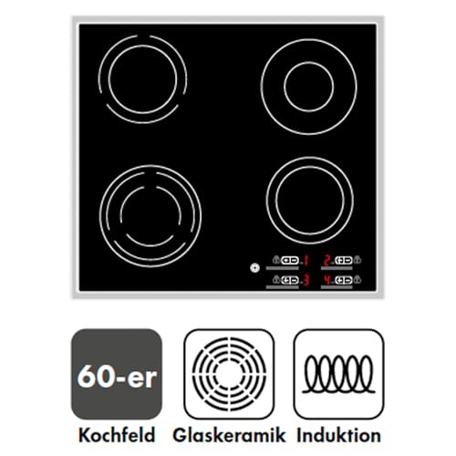 KESPER | Multi-Glasschneideplatte/Herdabdeckplatte/Herdblende, Material: Glas, Maße: 56 x 50 x 0,8 cm, Motiv: Schiefer, Farbe: Schwarz, Grau | 36595 13 5