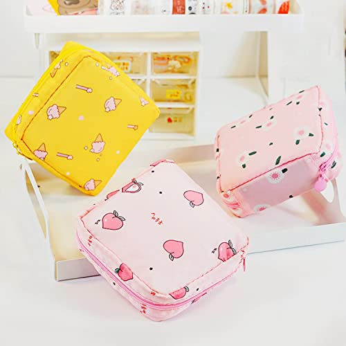 House of Quirk Polyester Sanitary Napkin Storage Bag, Menstrual Pad Bag With Zipper, Napkin Purse, First Period Kit For Teens Girls, Storing Pads Travel Accessories For Women... - Image 5
