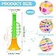 Sxutop 25 Stück Mini Trompete Plastik Trompete Kinder Spielzeug Vuvuzela Tröte Klein Trompete Spielzeug aus Kunststoff Spielzeug Horn Instrument Lärmmacher für Lernen und Üben Musikinstrument Kinder