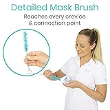 Vive CPAP Tube Cleaning Brush - Stainless Steel Cleaner for Mask and Pipe - Wire Bristle Solution - for 7 Foot Hose and 22 mm Diameter - Portable, Flexible and to Easily Clean Standard Tubing Kit - Image 6