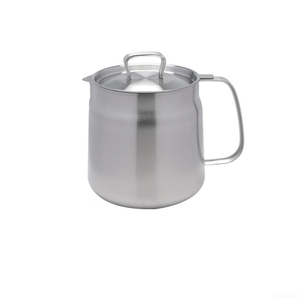 Contenitore Per Olio Da Cucina - Filtro Salva-Grasso In Acciaio Inox 304 Con Rete, 1.5L - Foto 9