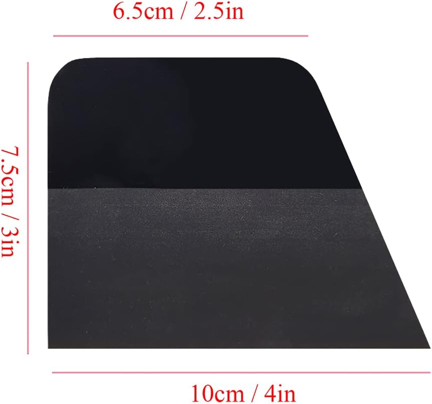Professional TPU Rubber Squeegee for Vinyl Wraps, Car Window Glass Tinting PPF Coating Film Installation, Tint Squeegee Water Blade Scraper for Paint Protection Film (Black) image 2