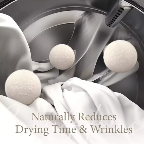 6pcs/Set Laundry Clothes Wool Dryer Balls, Laundry Tumble Dryer Balls, 5cm Laundry Softener, Reusable image 4