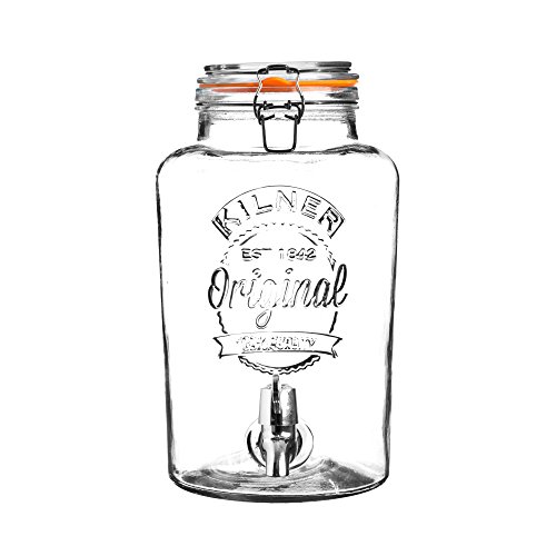 Tarro de cristal de 5 litros Kilner con grifo dispensador para bebidas y cócteles 2