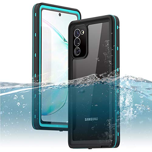 Galaxy Note 20 Waterproof Case, ZERMU Shockproof IP68 Underwater Full Body Protection Crystal Transparent Built-in Screen Protector Underwater Waterproof Case for Samsung Galaxy Note 20 5G 6.7