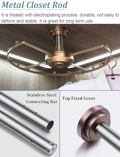 Cintre d'angle rotatif pour simplifier le rangement du vestiaire d'entrée - 3