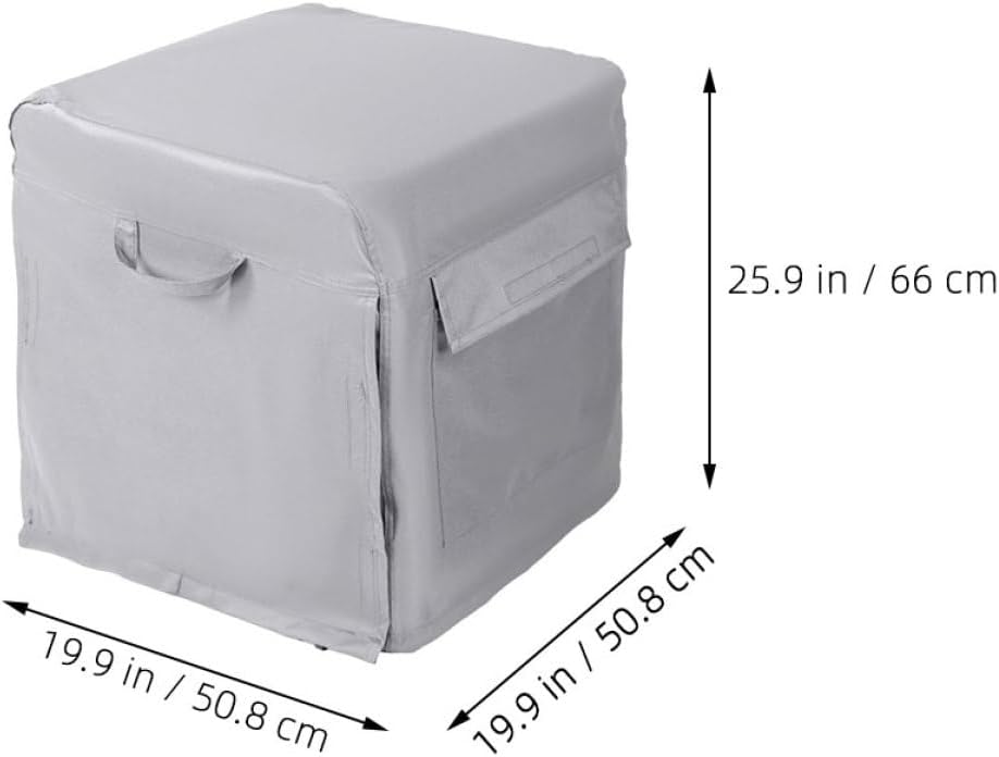 26"x20"x20" Waterproof Generator Cover Outdoor Protective Storage Dustproof 600d Oxford Fabric Rainproof Heavy Duty Portable Generator Protector