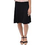 Stretch is Comfort Women's A-Line Skirt Black X-Large