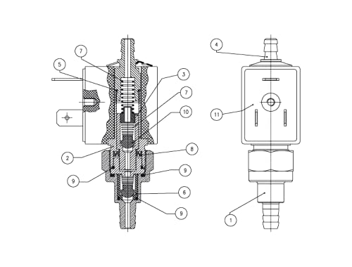 Pompa Acqua Elettromagnetica OLAB 14000 Per Waeco CoolAir SP 950 – 24V AC 29 VA