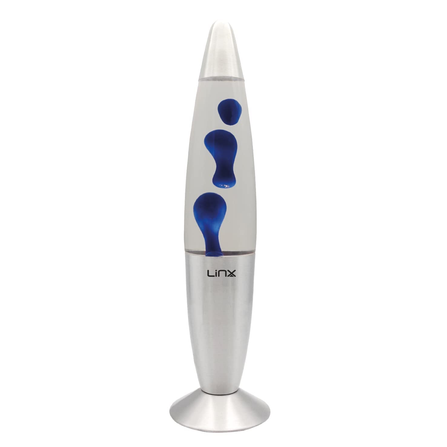 Linx® 16” Melting Wax Lamp - Hot Melting Wax Illuminate Living Room, Bedroom,Mood Lighting Relaxation Lamp for Decoration and Everyday use. Clear Blue
