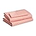 AmazonBasics Lightweight Super Soft Easy Care Microfiber Sheet Set with 16" Deep Pockets - Twin, Peachy Coral Arrows