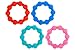 Nuby 100% Silicone Teether Ring, 3 Months + Colors May Vary