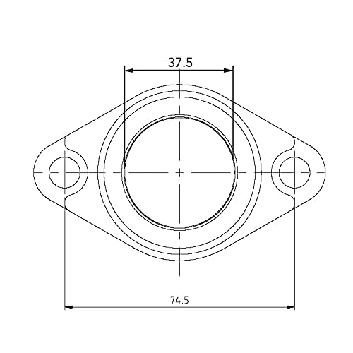 Kimpex Carburetor Adapter Mounting Flange Fits Polaris by Kimpex - Image 2