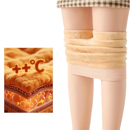 [SUTTUNE] タイツ 裏起毛 超極暖 素肌感タイツ ハイウエスト 着圧 美脚 美尻 保温 防寒 吸汗 肌色 フェイクストッキング 裸感 伸縮性 動きやすい 伝線しにくい 毛玉防止 つま先まで暖かい (JP, アルファベット, M, LL, 肌色)
