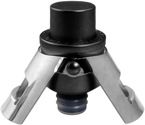 Miniatura 8 de Andy's Orchids Tapón de champán al vacío, tapones para guardar botellas de vino, parte superior de acero inoxidable sin aire, sellador al vacío de