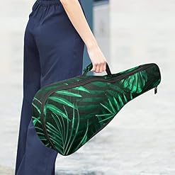 Housse pour ukulélé avec feuilles vertes de la jungle, rembourrage épais en éponge de 10 mm, sac de transport pour… - Les Beatles, Paul McCartney, John Lennon, RIngo Starr, George Harrison Housse pour ukulélé avec feuilles vertes de la jungle, rembourrage épais en éponge de 10 mm, sac de transport pour… – Image 6