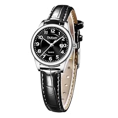 Black Leather Strap Black Face-8863