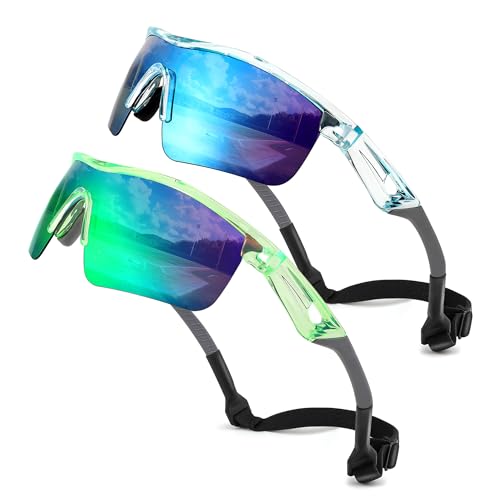 Image of FEISEDY Kids Polarized Sports Sunglasses, TR90 UV400 Baseball Cycling