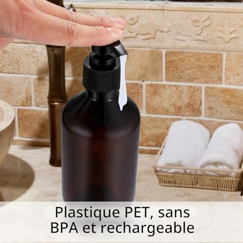 6 Pièces Distributeurs À Pompe De Savon Et De Lotion, 300 ML Flacon Pompe – vue 4