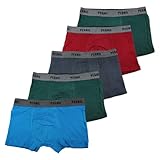Sleques Boxershorts 5er Pack Hochwertige Kinder Unterhosen Optimaler Baumwolle Shorts für Jungen Farbenvielfalt Größe 116-164 (PS-B-300, 158-164)