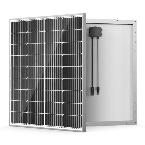 Image of HQST 100W 12V Solar Panel, 9BB, 23% High Efficiency, Grade A+ Cells, IP65