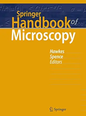 Springer Handbook of Microscopy 2019th Edition book cover