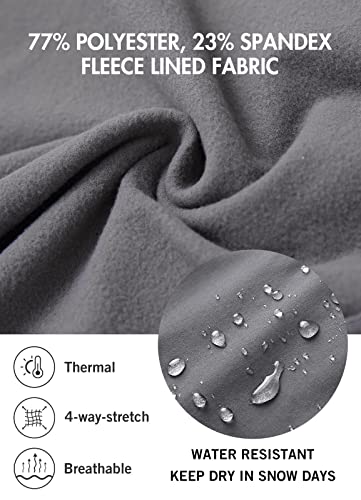 Baleaf Womens Winter Riding Breeches Fleece Horse Riding Pants Equestrian Knee-Patch Horseback Tights Zipper Pockets Leggings Grey S #TOP2