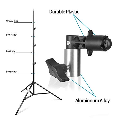 Emart Photography Green Screen Background Reflector Light Stand, 8.5Ft Portable Light Reflector Holder Clamp For Reflector Diffuser, Disc Reflectors, Pop Up Backdrop, Photo And Video Studio #TOP6