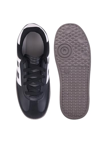 Image of Shoetopia Women's Casual Sneakers || Lace-Up Low-Top Shoes with Cushioned Sole || Trendy Daily Footwear Walking Shoes