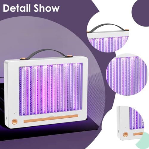 Image of Owme USB UV Mosquito Killer Lamp - Indoor Bug Zapper Trap with Quiet Fan Suction, Chemical-Free Mosquito Catcher for Home, Bedroom, Office & Kitchen (Aspect)