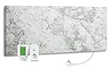 Marmony C780 Infrarotheizung 800 Watt Carrara inkl. MTC-40 Funkthermostat - Marmor Infrarot-Heizung Elektroheizung
