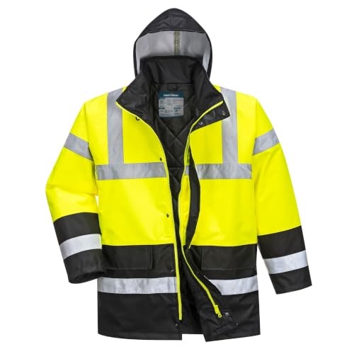 Image of Portwest S466 Hi-Vis Contrast Winter Traffic Jacket Waterproof