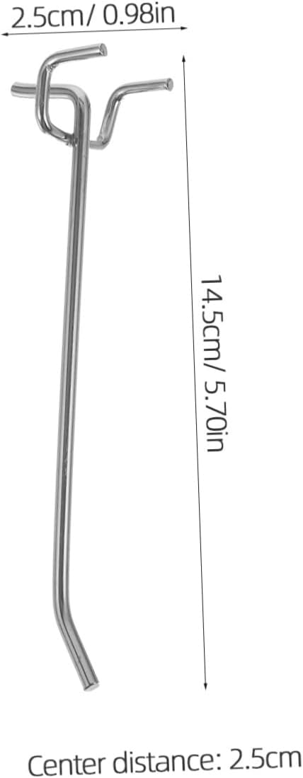 PRETYZOOM 50pcs Utility Hooks for Tool Versatile Design Pegboard Hooks for Home Office