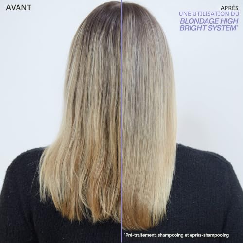 REDKEN, Pré-Traitement Éclat pour Cheveux Blonds Ternes, Enrichi à la Vitamine C, Blondage High Bright, 250 ml