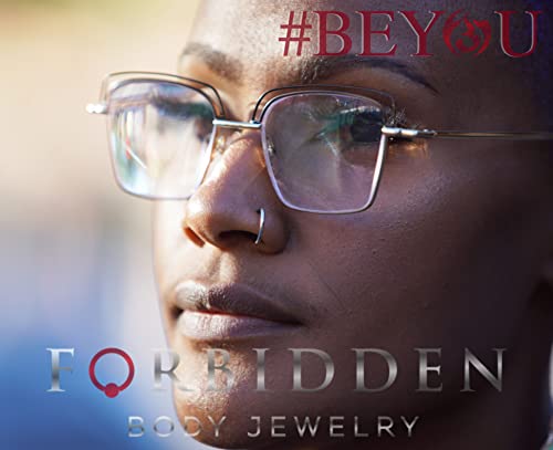 Forbidden Body Jewelry 14K Gold Nose Ring, Solid 8mm Hoop, Non-Irritating Skin Safe Real Gold, Women and Men3