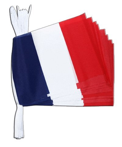 Guirlande drapeau France de 5,9 m Digni pour décoration festive