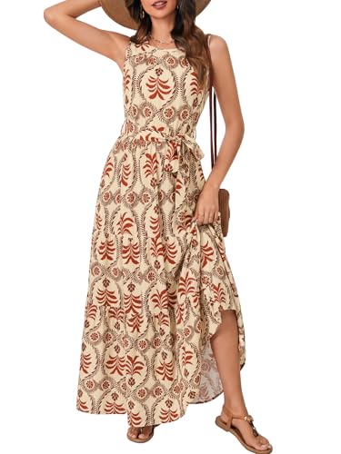 Image of Rooscier Women's Sleeveless Boho Maxi Dress