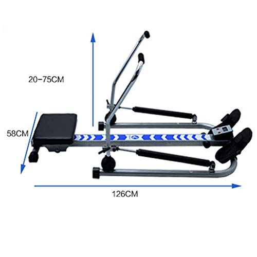 Image of Home Rowing Machine Rowing Machines for Home use Indoor Folding Rowing Machine Double Hydraulic 140KG Capacity with Free Motion Arms Digital Monitor Workout Equipment for Home Gym