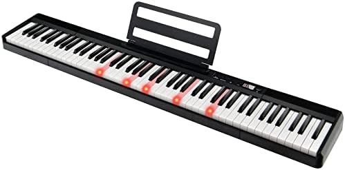 DREAMADE Clavier Électronique Pliable 88 Touches - Piano Numérique Avec Sac Et LED
