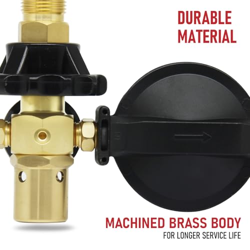 RX WELD Helium Tank Regulator Latex Balloon Filler Valve, CGA-580 Tank, Dual Latex And Foil Ballon Inflator (With Auto Foil Balloon Shut Off Valve) by RX WELD - Image 5