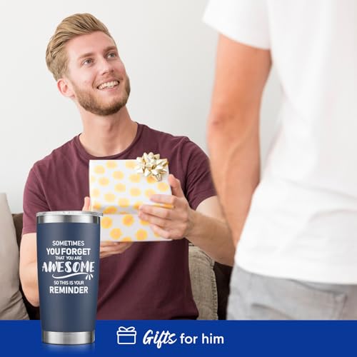 NOWWISH-Birthday-Gifts-for-Men-Inspirational-Tumbler-Inspirational-Gifts-for-Men-Dad-Father-Husband-Boyfriend-Best-Friend-Navy-Blue-20oz NOWWISH Birthday Gifts for Men Inspirational Tumbler Inspirational Gifts for Men Dad Father Husband Boyfriend Best Friend Navy Blue 20oz